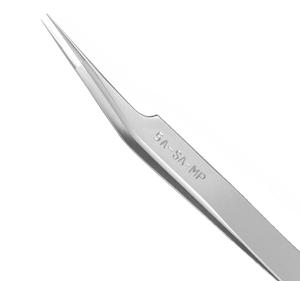 Excelta 5A-SA-MP 4.5 Inch Tapered Offset Ultra Fine Forcep With Radius Edges